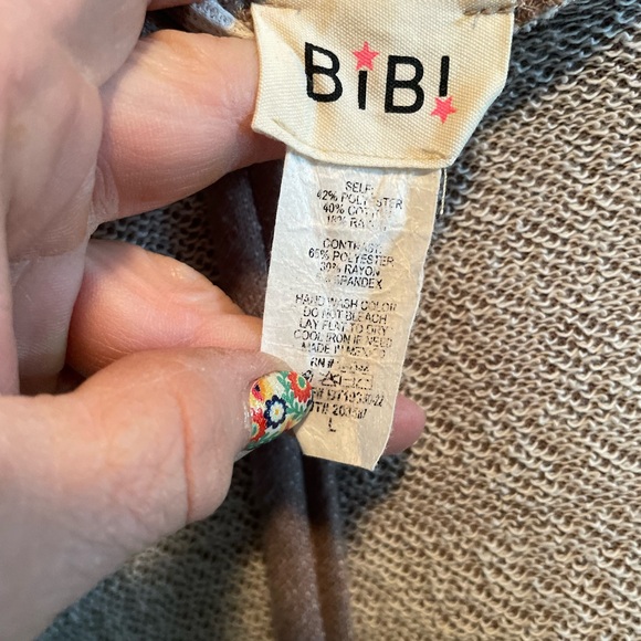 Striped Brown and Tan Men's Sweater - Picture 5 of 5